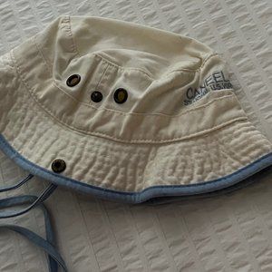 Vintage authentic Caneel Bay White Toddler/ little kid sun (boonie) hat –